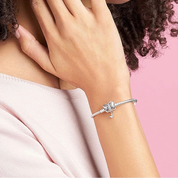 Pandora Butterfly Charm Bracelet size 9.1 - Picture 2 of 5